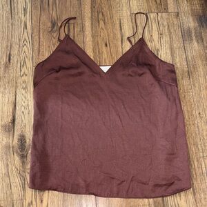 Aritzia Wilfred free Rich Brown Camisole Top